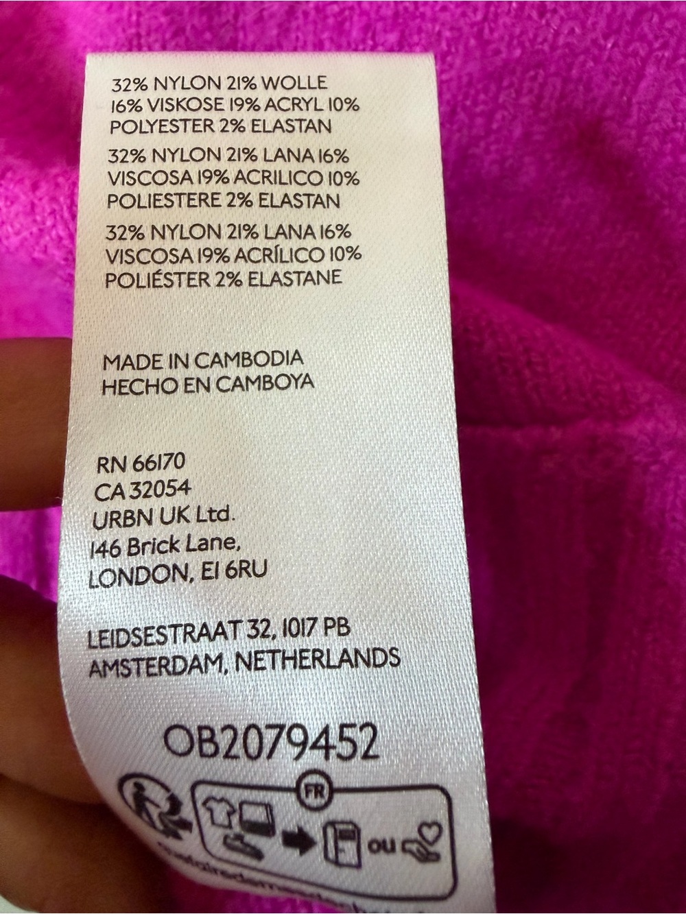 Maeve Anthropologie Fuchsia Wool Blend Sweater Size S - Picture 6 of 10